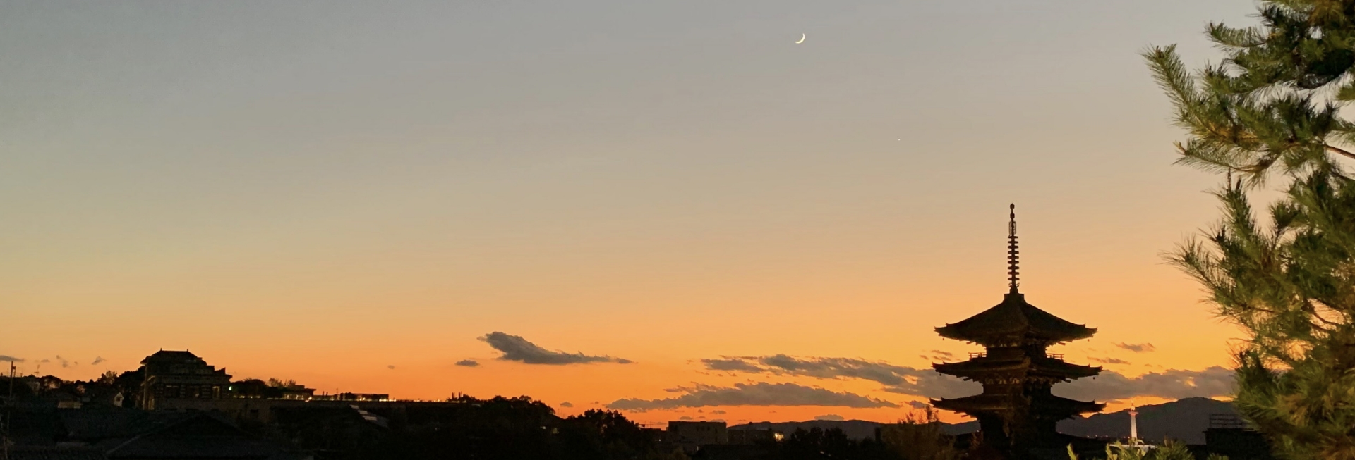 京都の夕焼け